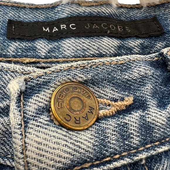Vintage Rare Y2K Marc Jacobs Blue Denim Jeans Size 4 - Picture 4 of 10